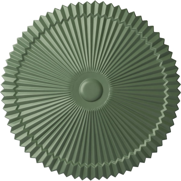 Ekena Millwork Shakuras Ceiling Medallion (Fits Canopies up to 5"), Hand-Painted Athenian Green, 24"OD x 3"P CM24SHAGF - main